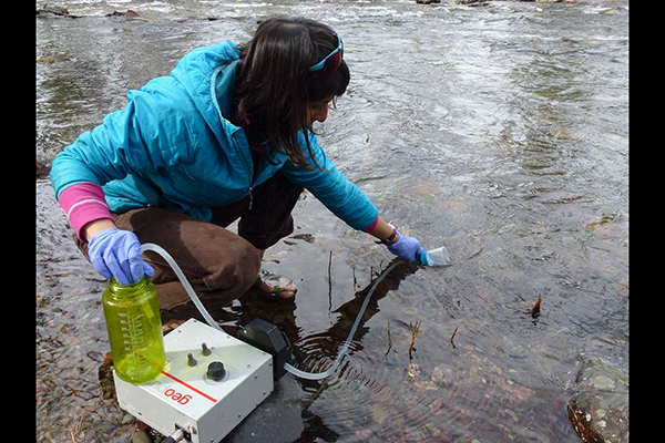 Scientist Tracking Elusive Species in river